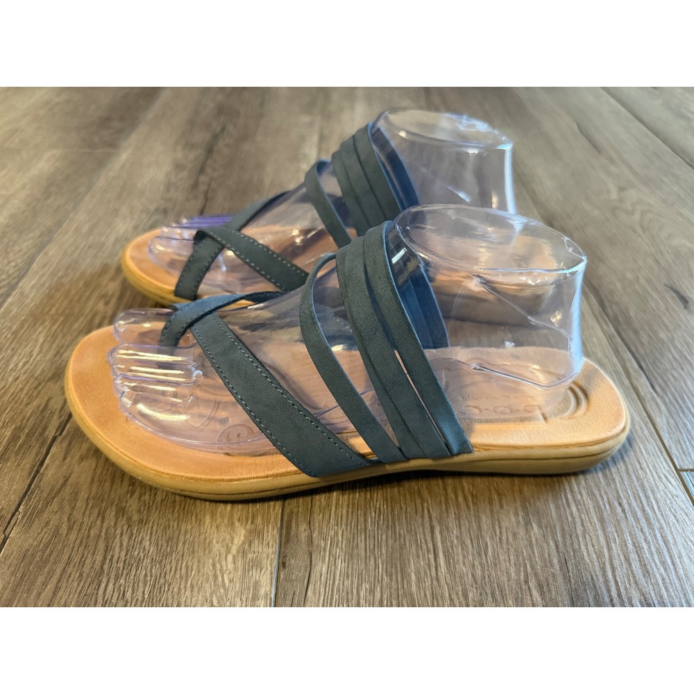 b.o.c. Born Concept Women 10M Blue Strappy Toe Loop Sandals BC0001354 CHJ22